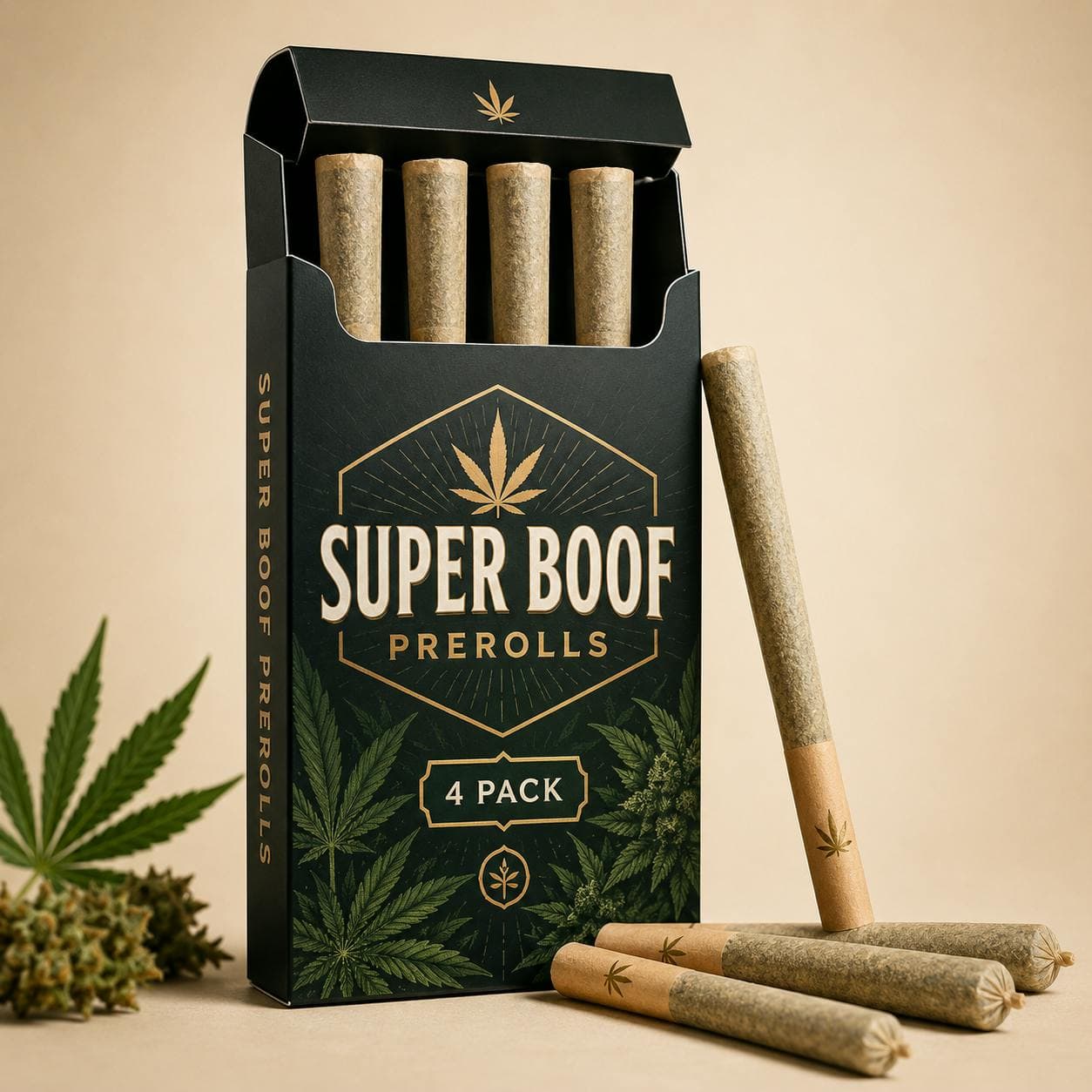 Source image for Super Boof Prerolls - 4 Pack 4 GRAMS OF FLOWER!